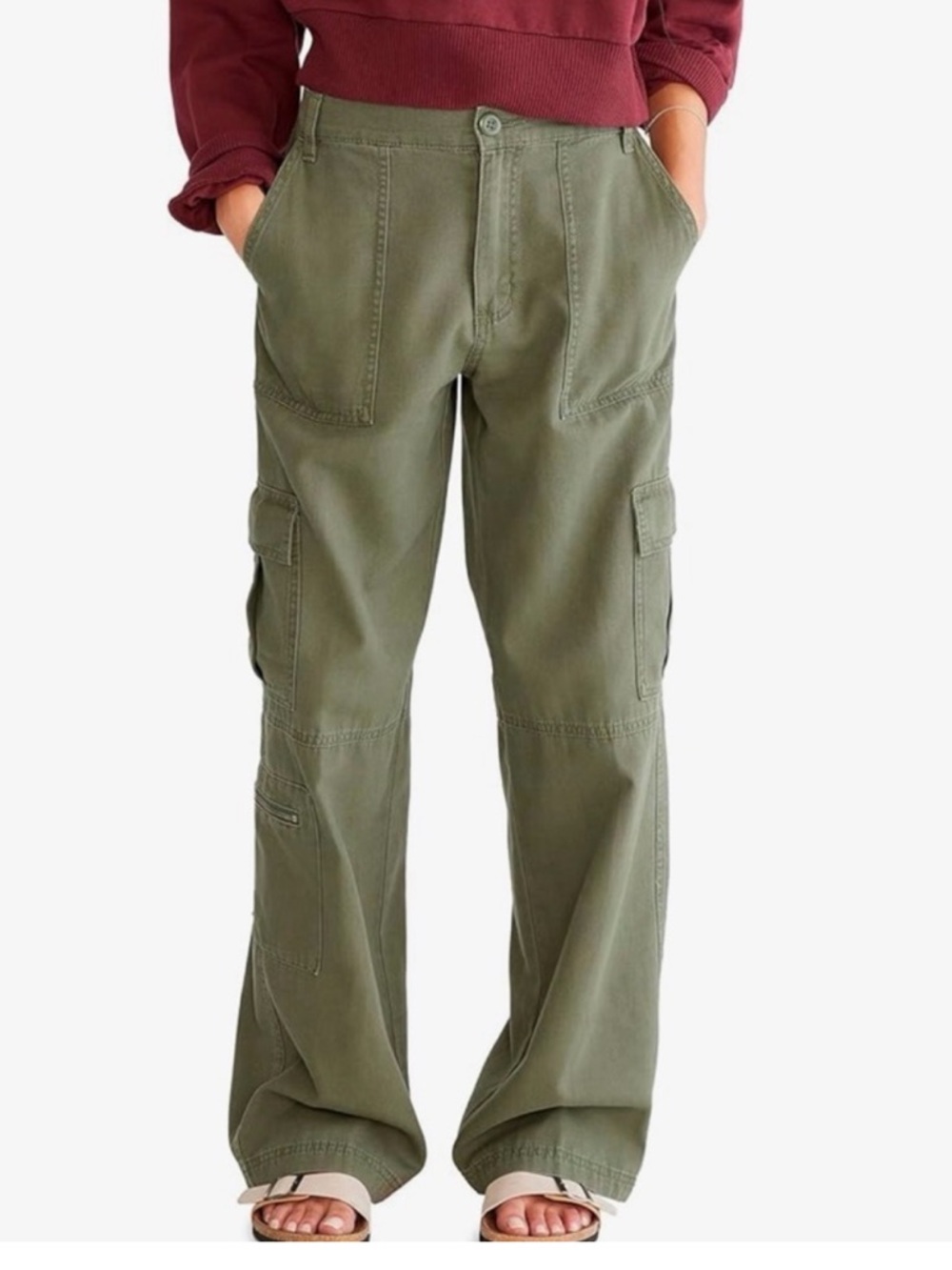 Aero Utility Cargo Pants Mid Rise Straight Leg Relaxed Fit XXL NWT